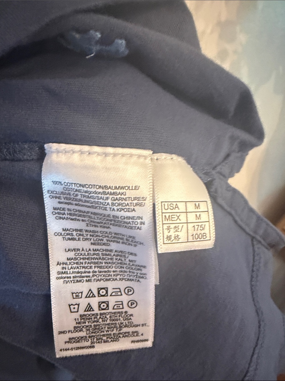 Brooks Brothers Slate Blue Short-Sleeve Polo - Picture 4 of 4